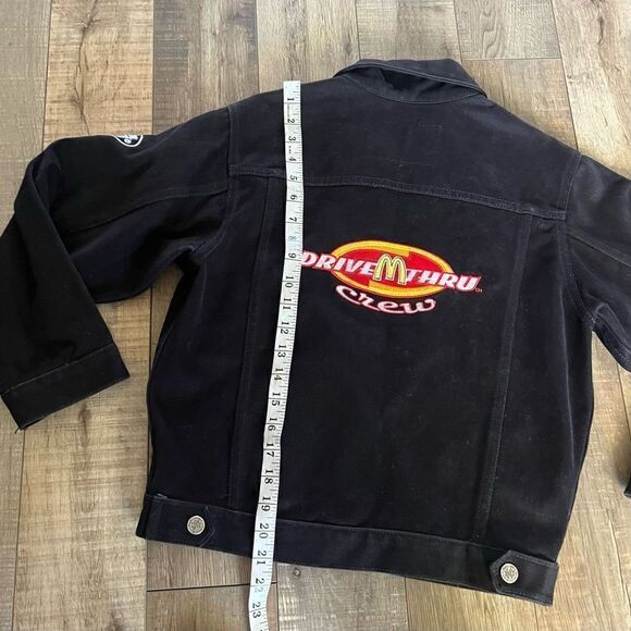 JH design boys demin black jacket size 12 - Picture 3 of 6